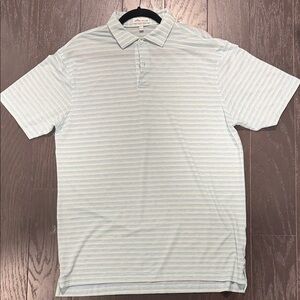 Peter Millar Soft Blue Striped Polo Shirt